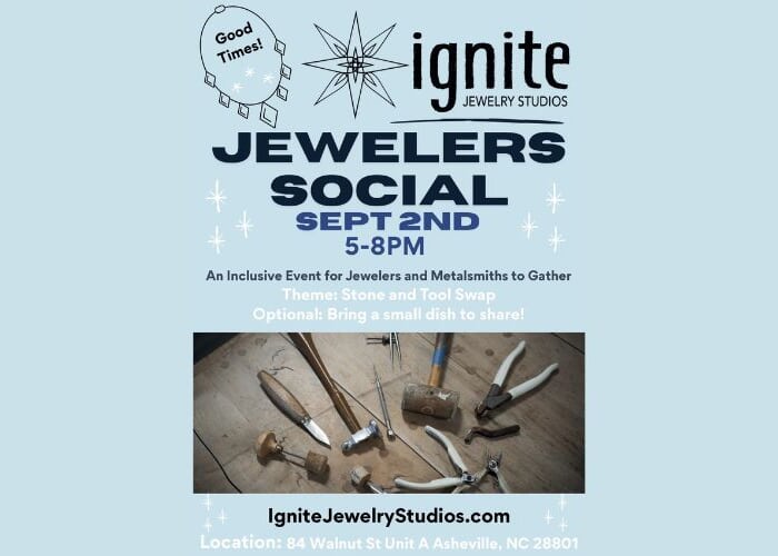 Poster for Jewelers Social 5-8pm