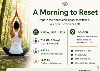 Free Outdoor Yoga and Meditation in Richmond for International Yoga Day