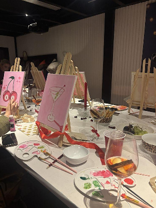 Paint and Sip for the Girls