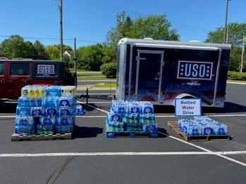 Knights of Columbus Bottled Water Collection for the USO