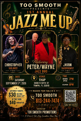 TOO SMOOTH PRESENTS  "JAZZ ME UP"