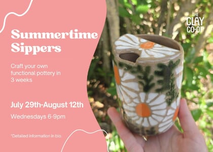 Summertime Sippers: 3 Week Pottery Workshop