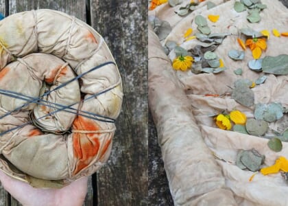 Eco Printing on Fabric