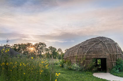 Strawtown Enclosure - Native American Village Tour