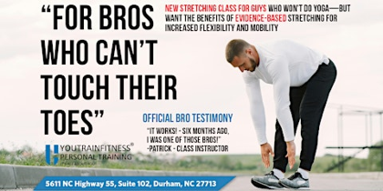 Stretching For Bros Who Can't Touch Their Toes - 5/16 - 12:00pm