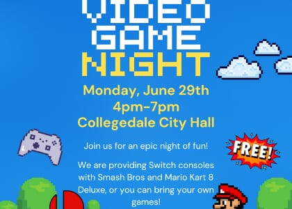 Collegedale  Hosts Free Video Game Night for Gamers of All Ages