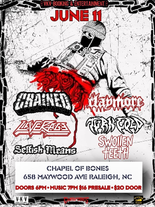 Chained / Claymore / Turn Cold / Selfish Means / Swollen Teeth
