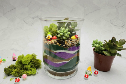 Sand Art Terrarium at Legend Brewing
