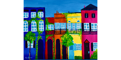 Rainbow Row Homes - Paint and Sip in Indianapolis | Classpop!™