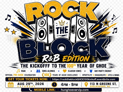 Rock the Block R&B Edition Kickoff to the 100th year of GHOE
