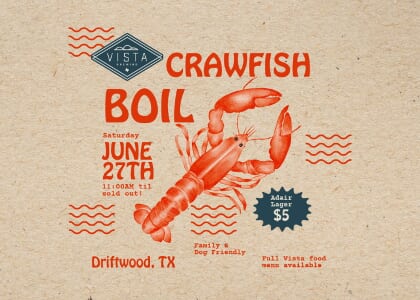 Crawfish Boil at Vista Brewing