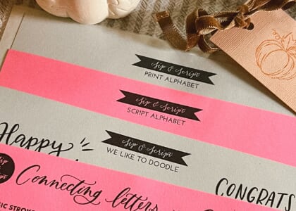 Modern Calligraphy & Pumpkin Lettering for Beginners at Wye Hill