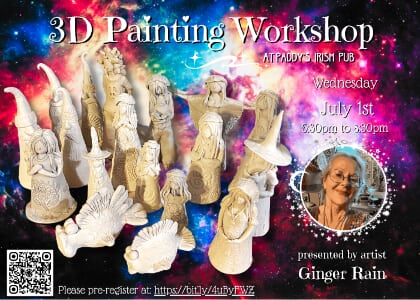 3D Painting Workshop with artist Ginger Rain