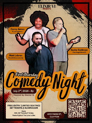 First Thursday Comedy Night @ Elixir VI