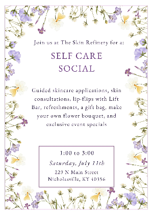 Self Care Social with The Skin Refinery
