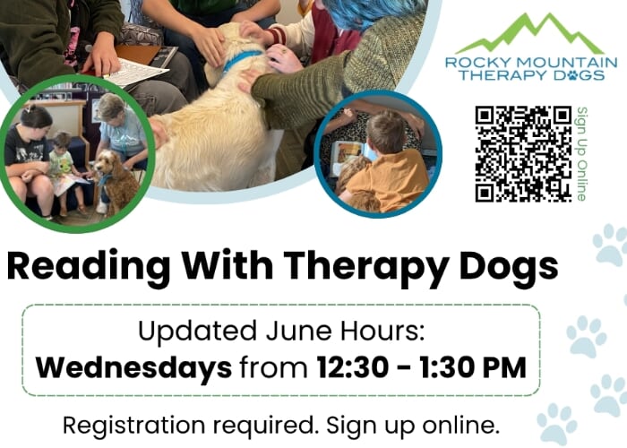 Reading with Therapy Dogs