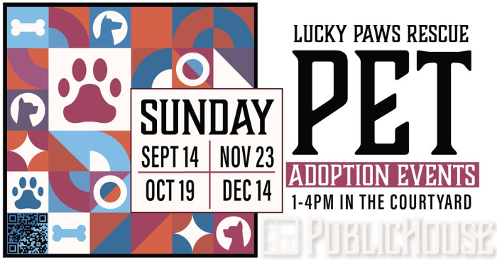 Flyer or photo for Lucky Paws Adoption