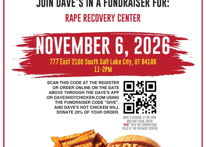 Dave's Hot Chicken Fundraiser Benefiting the Rape Recovery Center
