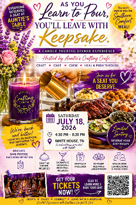 Auntie's Candle Pouring  Dinner Experience