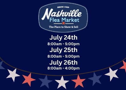 July Nashville Flea Market - Red, White & Booths