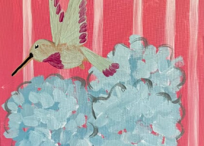 Hummingbird Bouquet Paint & Sip