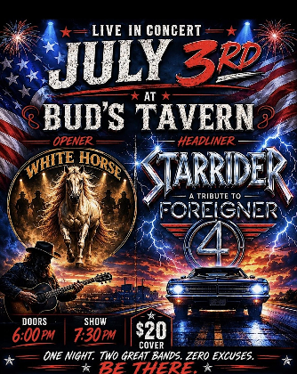 Starrider @ Bud's Tavern with opening act Whitehorse