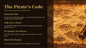 A Pirates Dinner - An Unforgettable Evening of Plunder & Provisions