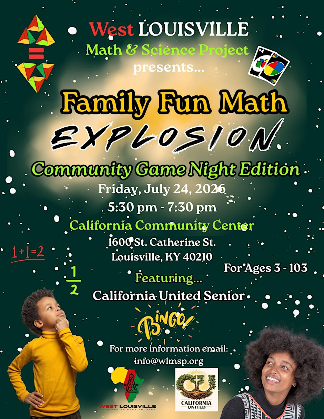 Family Fun Math Explosion:  Community Game Night Edition!!