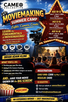 Moviemaking Summer Camp Early Bird Special