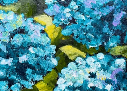 Textured Hydrangeas Paint & Sip at V&VG