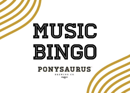 Music Bingo Tuesdays at Ponysaurus Brewing Co. Raleigh