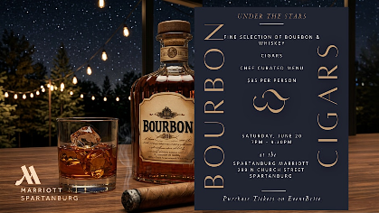 Bourbon & Cigars Under the Stars at the Spartanburg Marriott