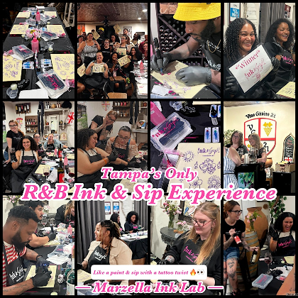 R&B Ink & Sip Night | Beginner Tattoo Experience + Wine Tasting (Tampa)8/21