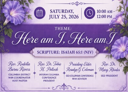 Rev. Jarena Lee Morning Glory Service