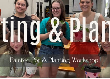 🌿 Pottery & Planting: A Painted Pot Planting Party
