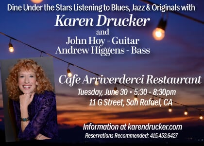 Karen Drucker at Arriverderci Restaurant