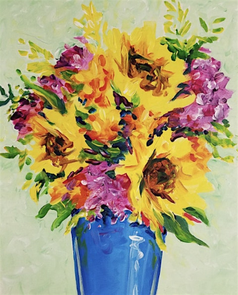 Sunflower Bouquet - Guided Paint Session