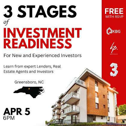 Three Stages of Investment Readiness - GREENSBORO, NC