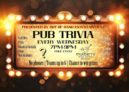 Pub Trivia @ Mulberry Music Station Brewery