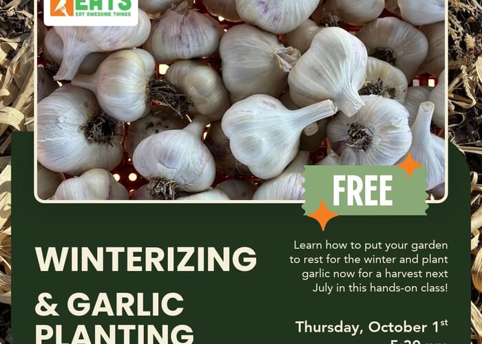 Winterizing the Garden & Garlic Planting - FREE In Person Class