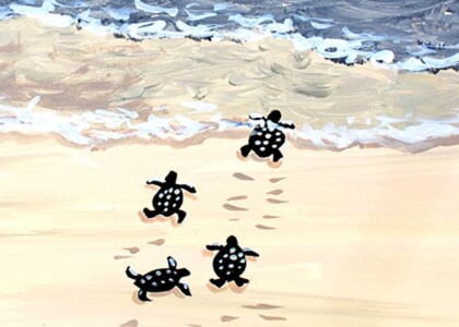 Paint & Sip Event @ Joey's Pizzeria: Turtle Beach