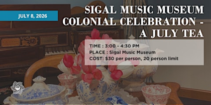 Colonial Celebration - A July Tea
