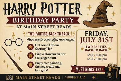 Wands Up! Harry Potter Bday Party