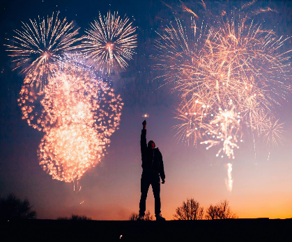 Fireworks Show at Millennium Park