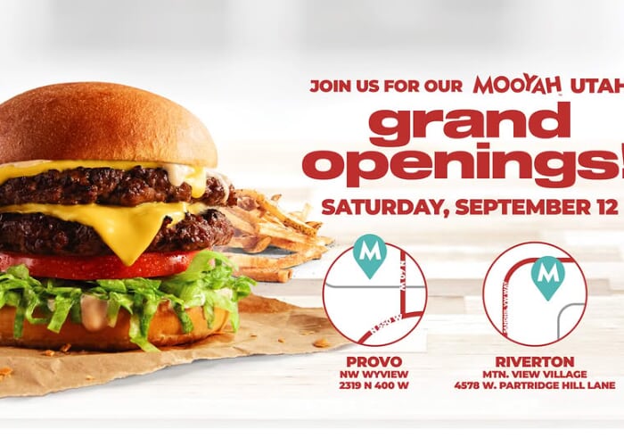 Celebrate MOOYAH Grand Opening Bash in Riverton and Provo!