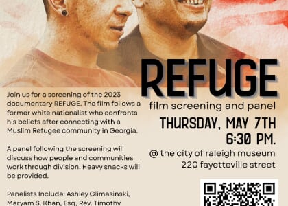 REFUGE: Fim Screening and Panel at the City of Raleigh Museum