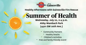 Healthy Afternoons with Fire Rescue: Summer of Health
