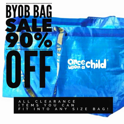 BYOB! Bring Your Own Bag for 90% off Clearance event