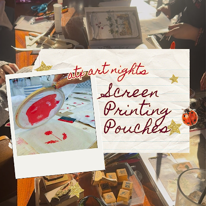 Screen Printing Pouches (or BYO clothing)