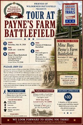 Tour at Payne's Farm Battlefield